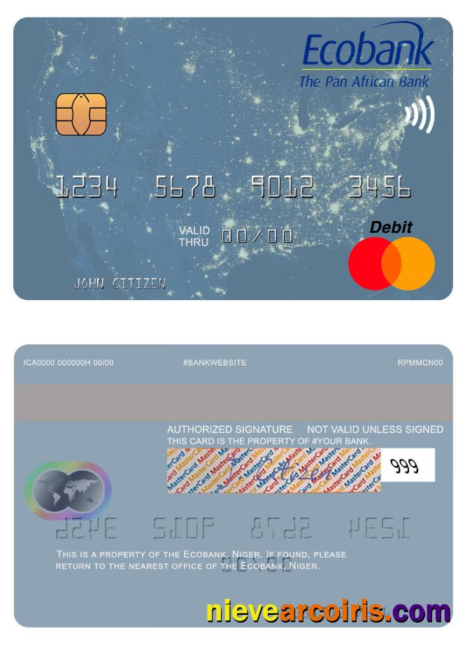 Niger Ecobank mastercard